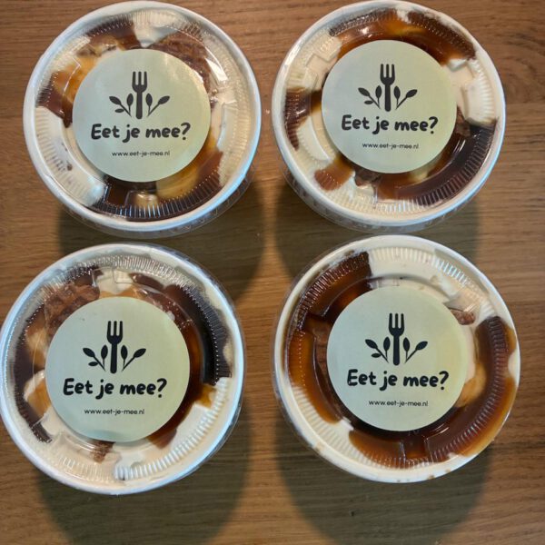 Stroopwafelijs met karamel