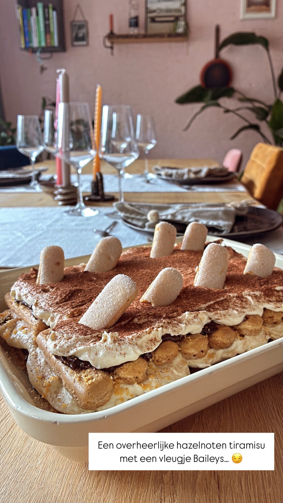 Chocolade Hazelnoot Tiramisu | 15 personen