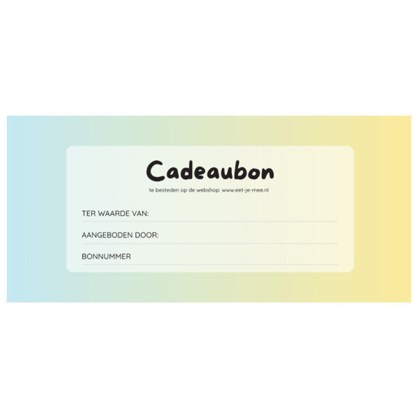 Cadeaubon Eet je Mee?