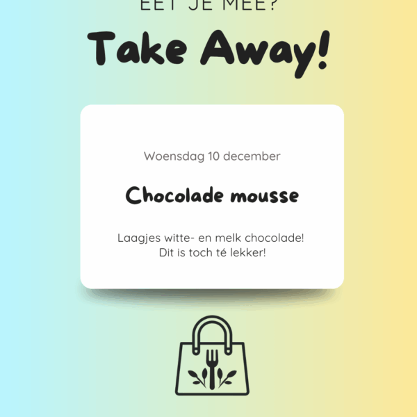 Woe 10 dec. - Chocolade mousse