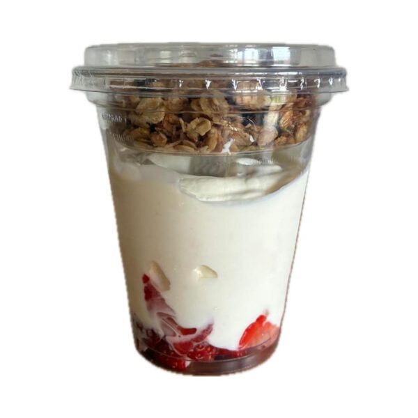 Granola met yoghurt en fruit